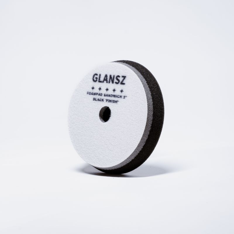 Foampad Glansz, Sandw. Zwart 3&quot; Finish