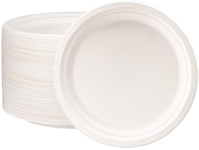10&quot; BAGASSE ROUND PLATE