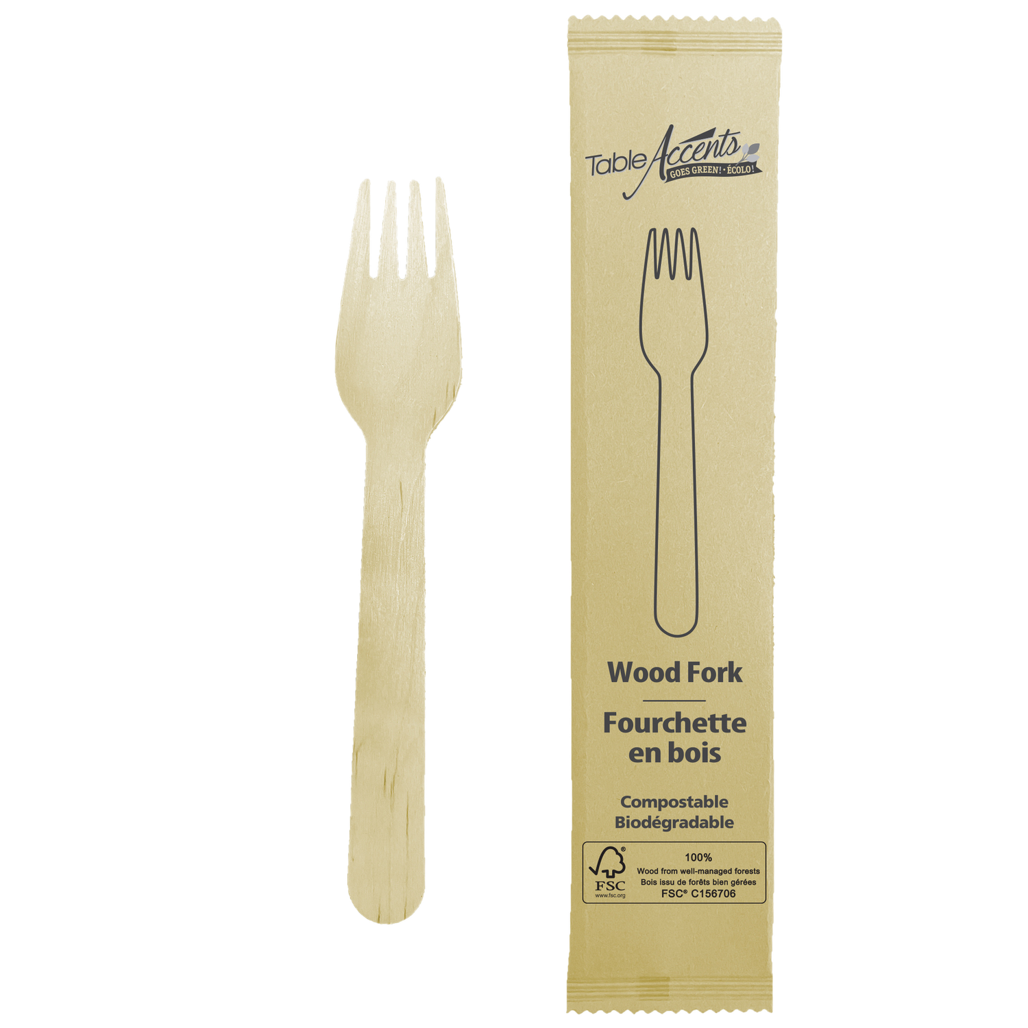 Birch Wood Forks - Individually Wrapped