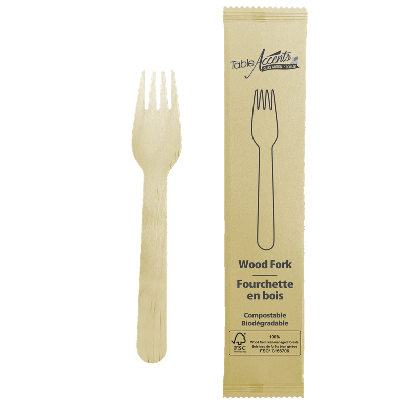 Birch Wood Forks - Individually Wrapped