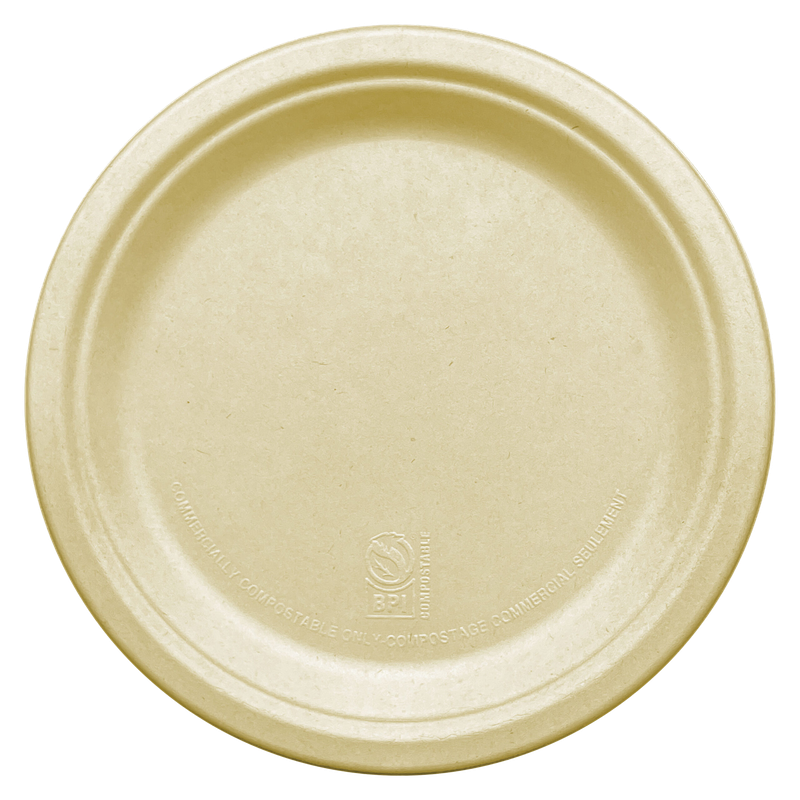 Compostable Plates - 10” - Bagasse
