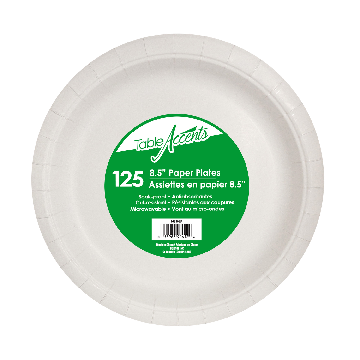 Paper Plates - 8.5” - Soak-proof