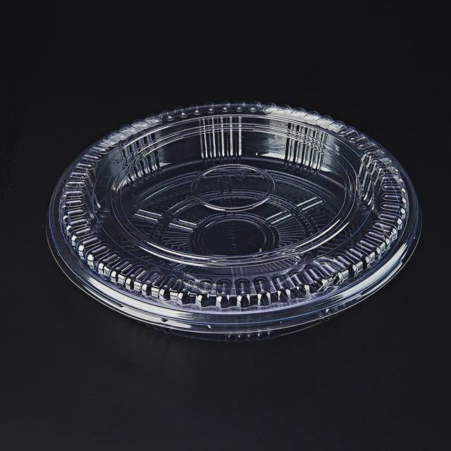 10&quot; Round PET Platters with Lid