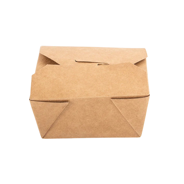 Kraft Paper Box, 26oz, #1 5.11 x 4.6 x 2.4’’