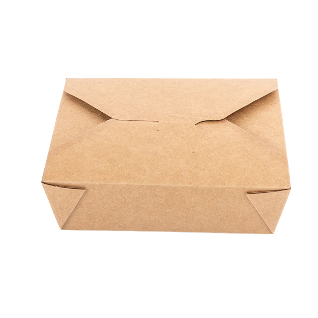 Kraft Paper Box, 40oz, #5 6.65 x 5.31 x 1.77’’