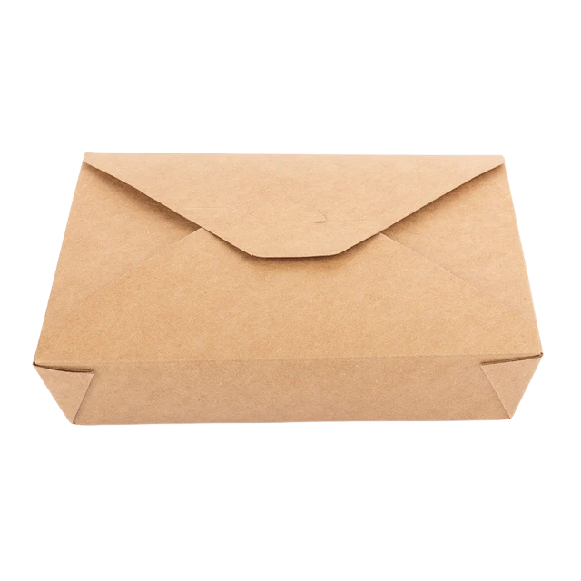 Kraft Paper Box, 49oz, #2 8.66 x 6.22 x 1.77’’