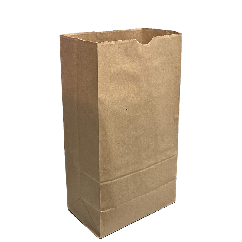 Paper Grocery Bags - 8.27” x 5.24” x 15.94” - 20lb - DD42 - Kraft