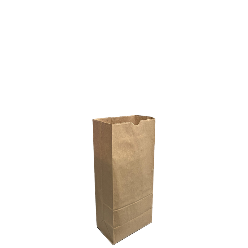 Paper Grocery Bags - 5” x 3.15” x 9.25” - 3lb - DD30 - Kraft