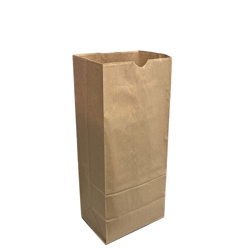 Paper Grocery Bags - 6.31” x 4.12” x 13.37” - 10lb - DD35 - Kraft