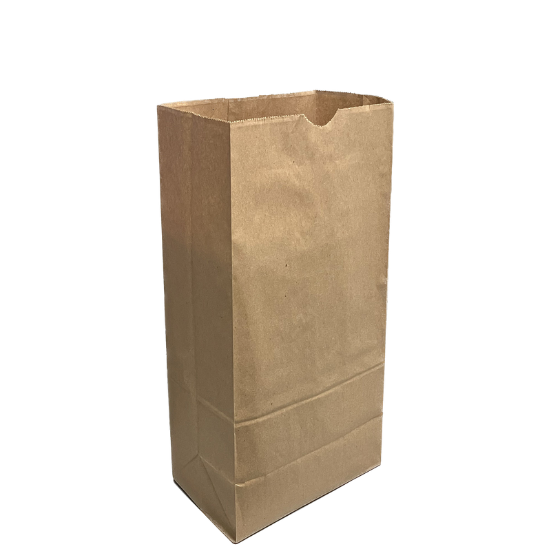 Paper Grocery Bags - 7.09” x 4.13” x 13.78” - 12lb - DD42 - Kraft