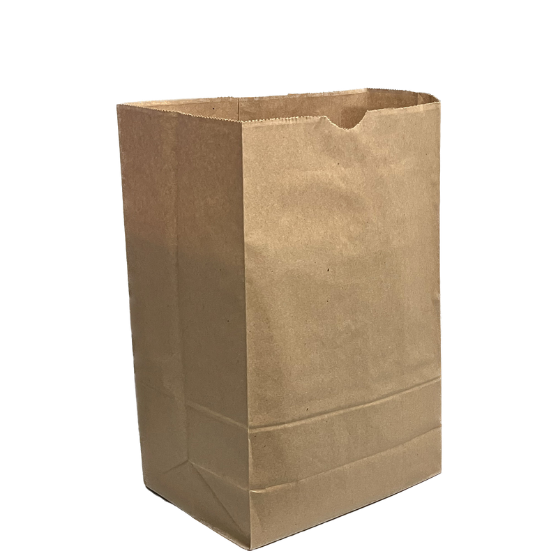 Paper Grocery Bags - 7.75” x 4.25” x 14.5” - 14lb - DD42 – Kraft