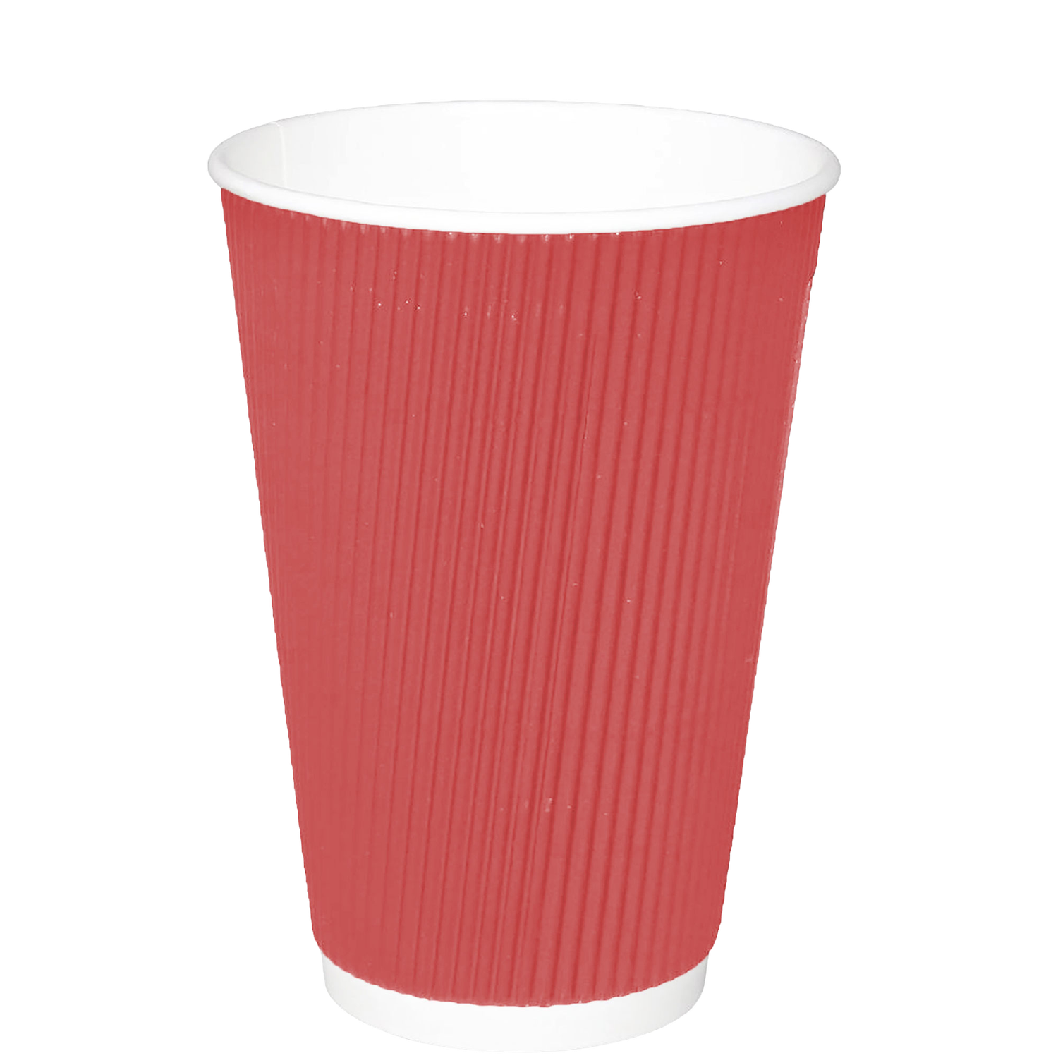 Triple Wall Insulated Coffee Cups - 12oz - Red