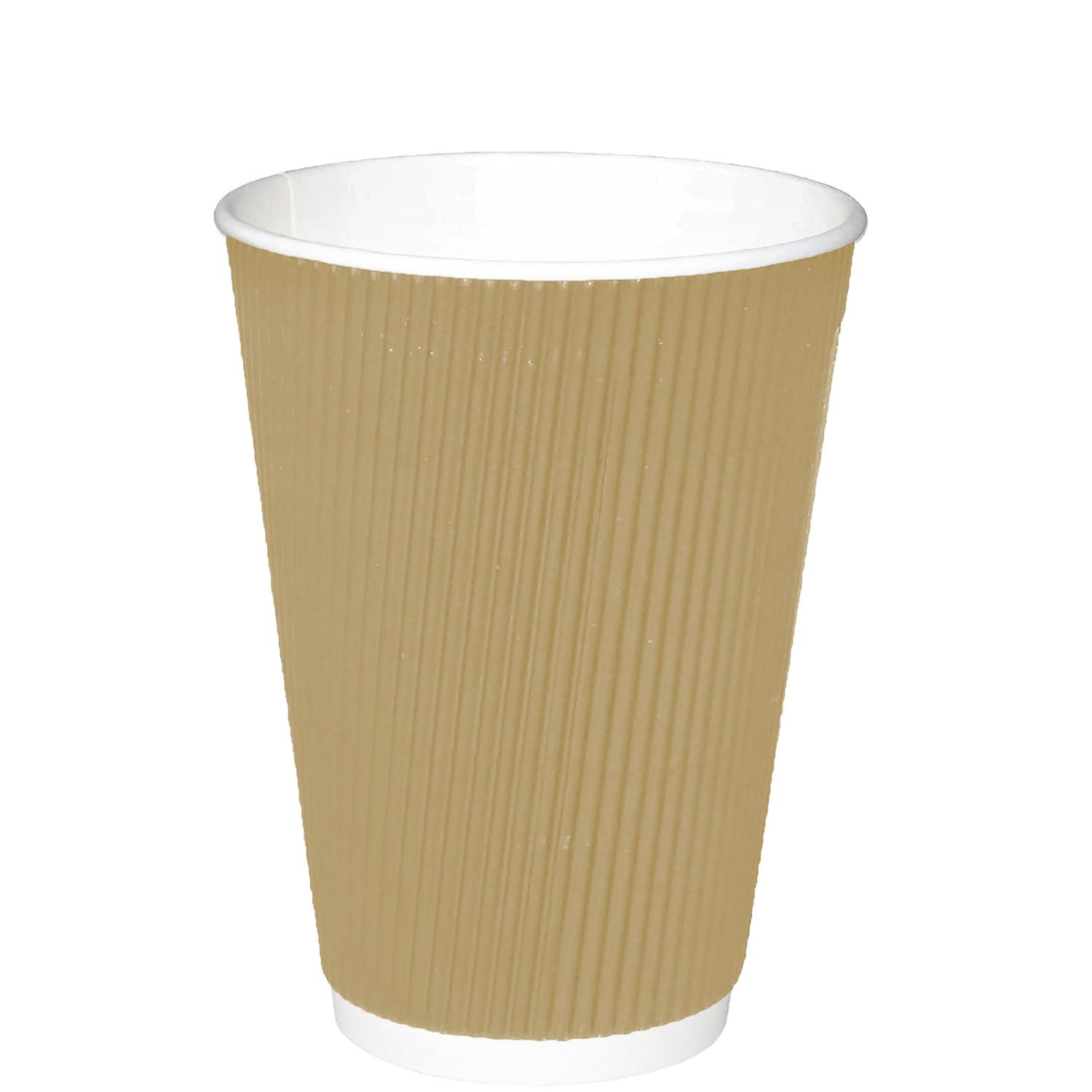 Triple Wall Insulated Coffee Cups - 10oz - Kraft