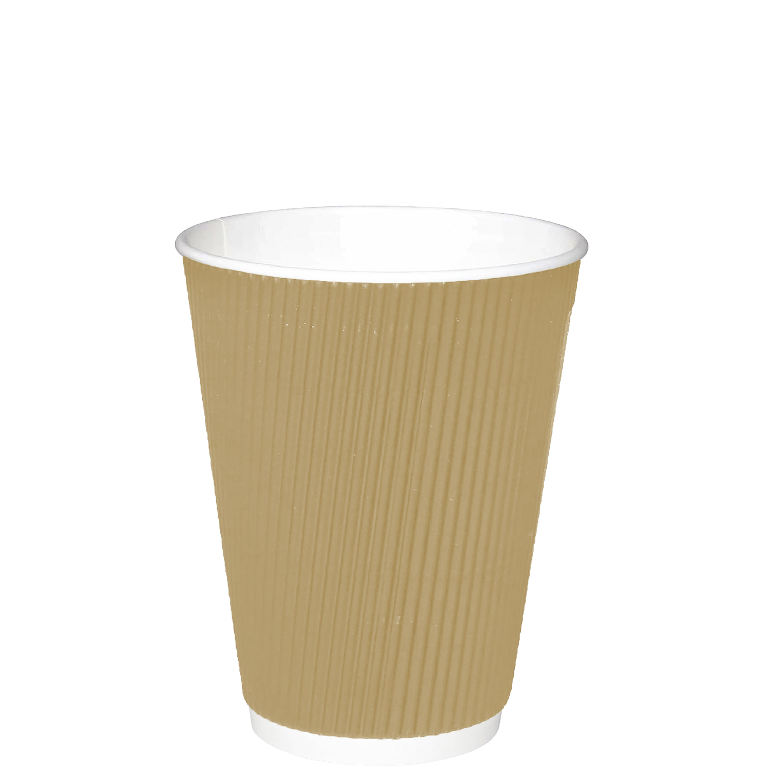 Triple Wall Insulated Coffee Cups - 8oz - Kraft