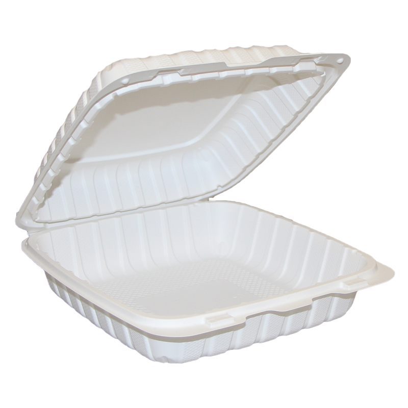 Mineral Filled Polypropylene (MFPP) Hinged Containers – ECONO -9″ x 9″ x 3″