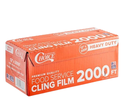 HEAVY DUTY CLING FILM 12" x 2000 FOOT