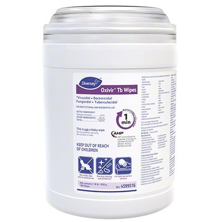 Diversey™ Oxivir® Tb Small Disinfectant Wipes- 160 ct. Canister