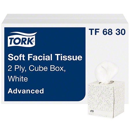Tork® Advanced 2 Ply Soft Facial Tissue - 94 ct., Cube Box