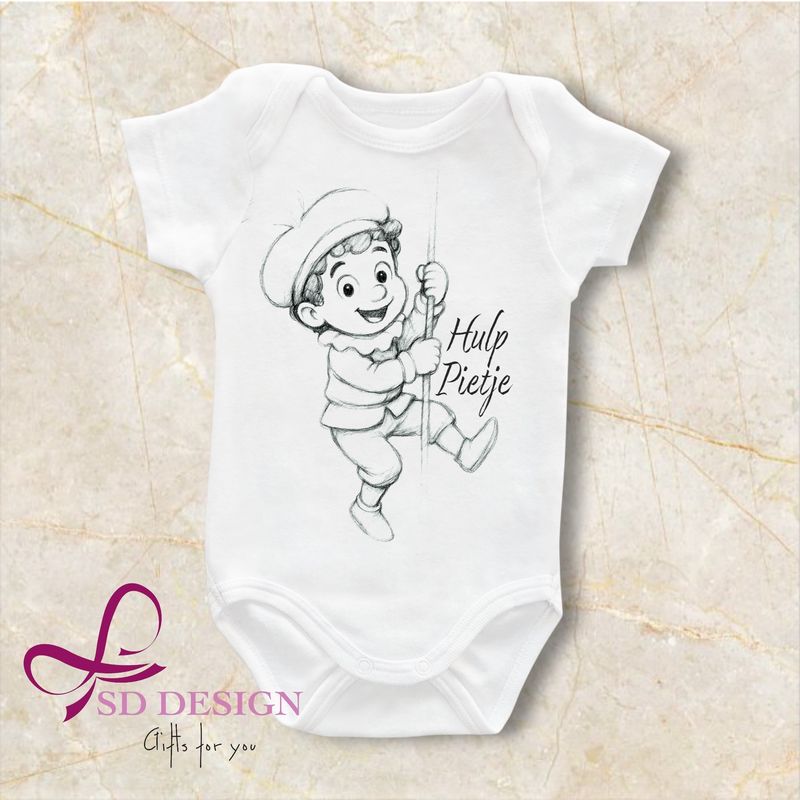 Rompertje “Hulp Pietje” – Lijntekening