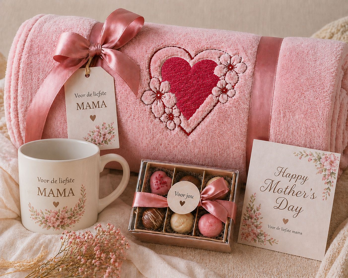 Voor de Liefste Mama – Luxe Gepersonaliseerde Cadeaubox