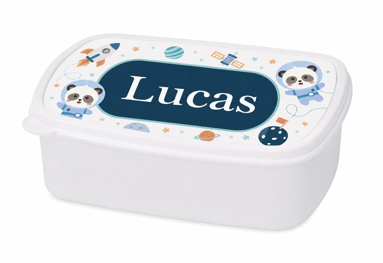 Mijn eerste schooldag – gepersonaliseerde schoolstarterbox Panda in de ruimte