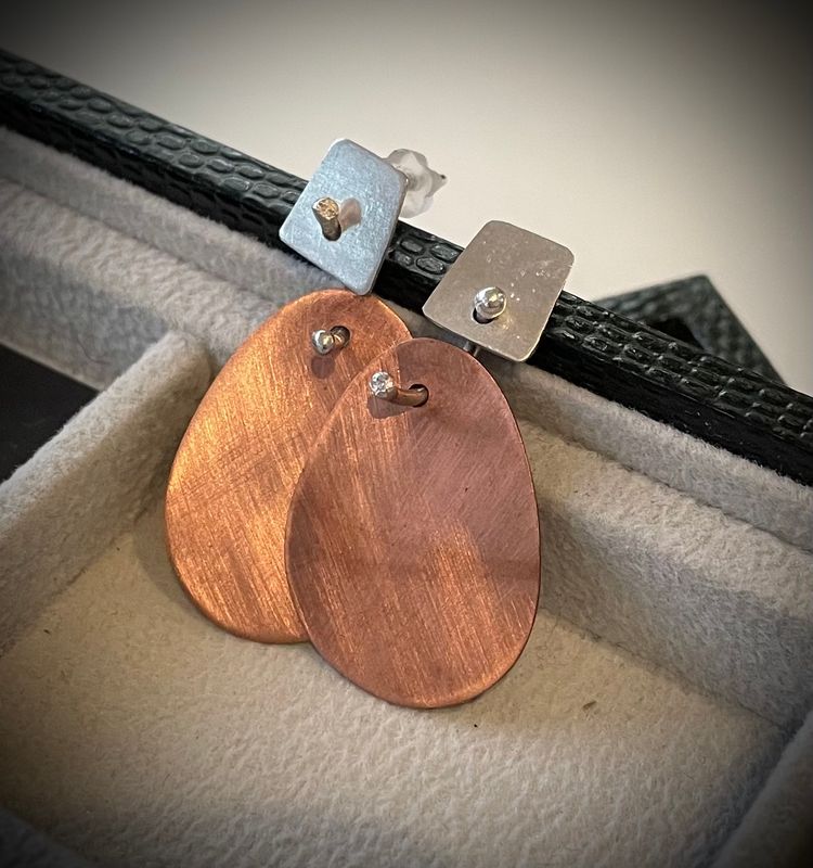 Bicolor Ohrstecker