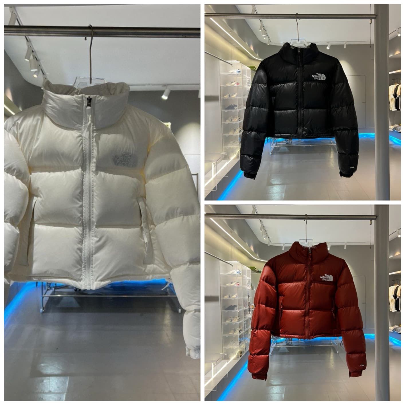 Ladies North Face Nuptse Crop Jacket