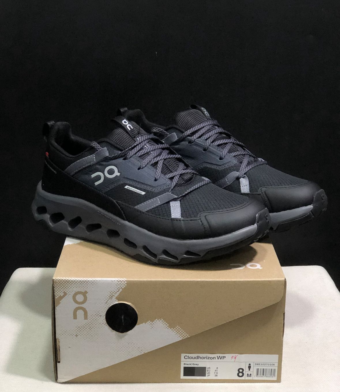 Black On cloudhorizon waterproof