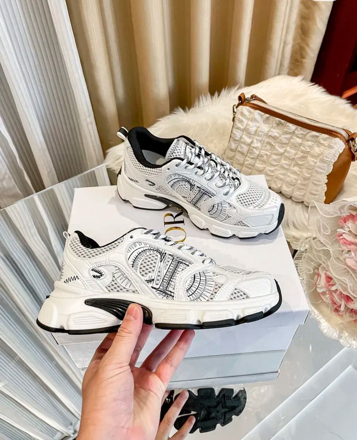 Dior Chrono White &amp; Black