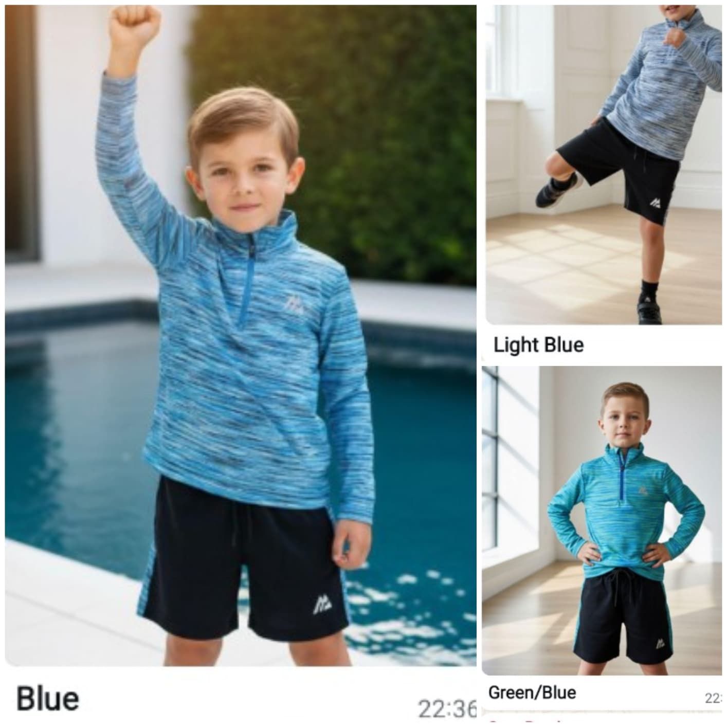 Kids Montirex Half Zip Sets