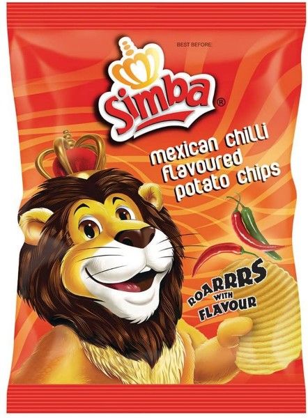Simba Mexican Chilli Flavoured Potato Chips 125g