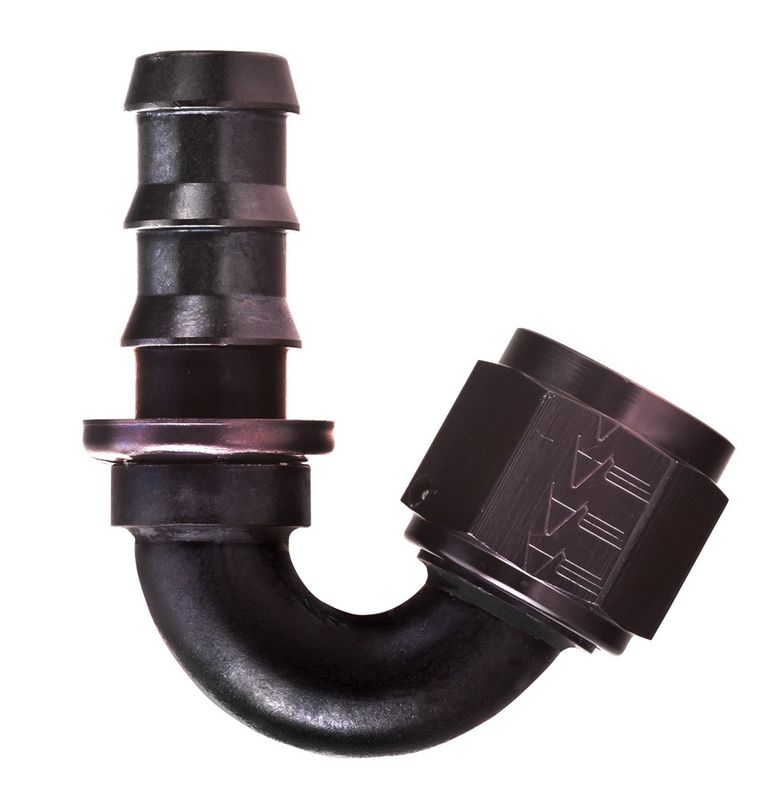 AEROQUIP #6 150 Degree Socketless Black