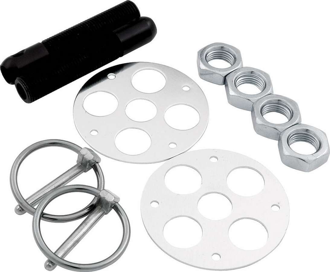 ALLSTAR PERFORMANCELW Alum Hood Pin Kit 1/2in Black