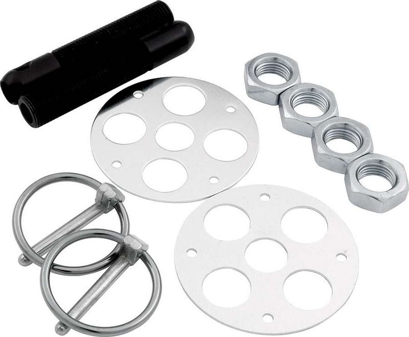 ALLSTAR PERFORMANCELW Alum Hood Pin Kit 1/2in Black
