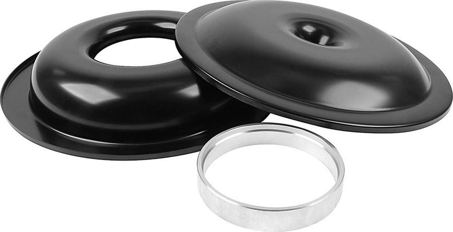 ALLSTAR PERFORMANCELW 14in A/C Kit Black No Element 1in Spacer