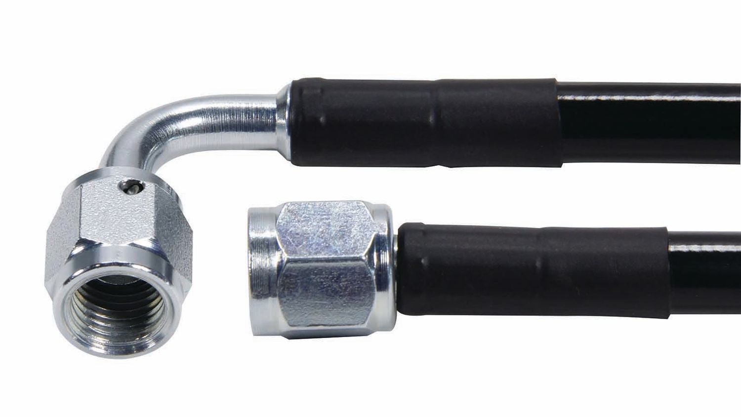 ALLSTAR PERFORMANCECoated Braided Line 21in #4Hose -4Str/-4 90 Steel