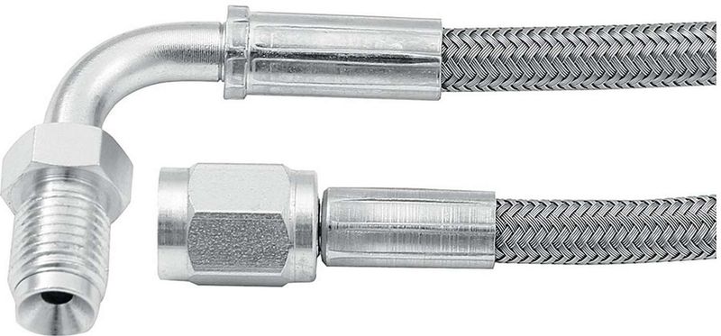 ALLSTAR PERFORMANCE36in #3 Line -3 Str/90 Deg 3/8-24 Inv Flr