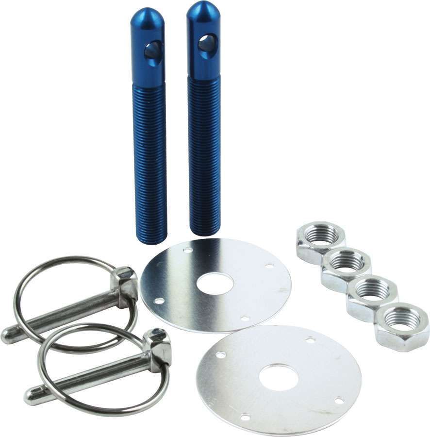 ALLSTAR PERFORMANCEAlum Hood Pin Kit 1/2in Blue