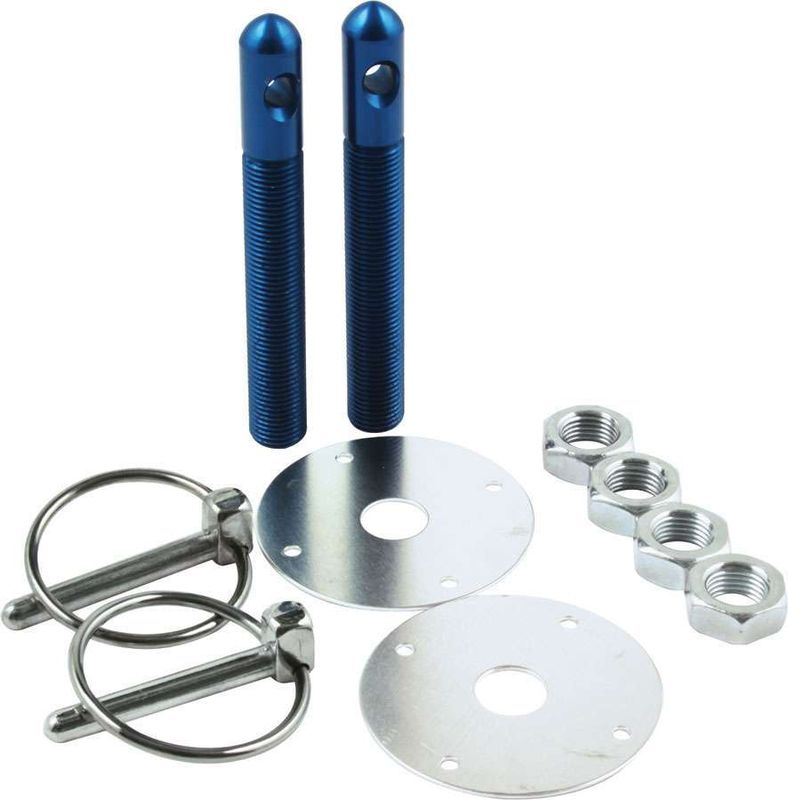 ALLSTAR PERFORMANCEAlum Hood Pin Kit 1/2in Blue