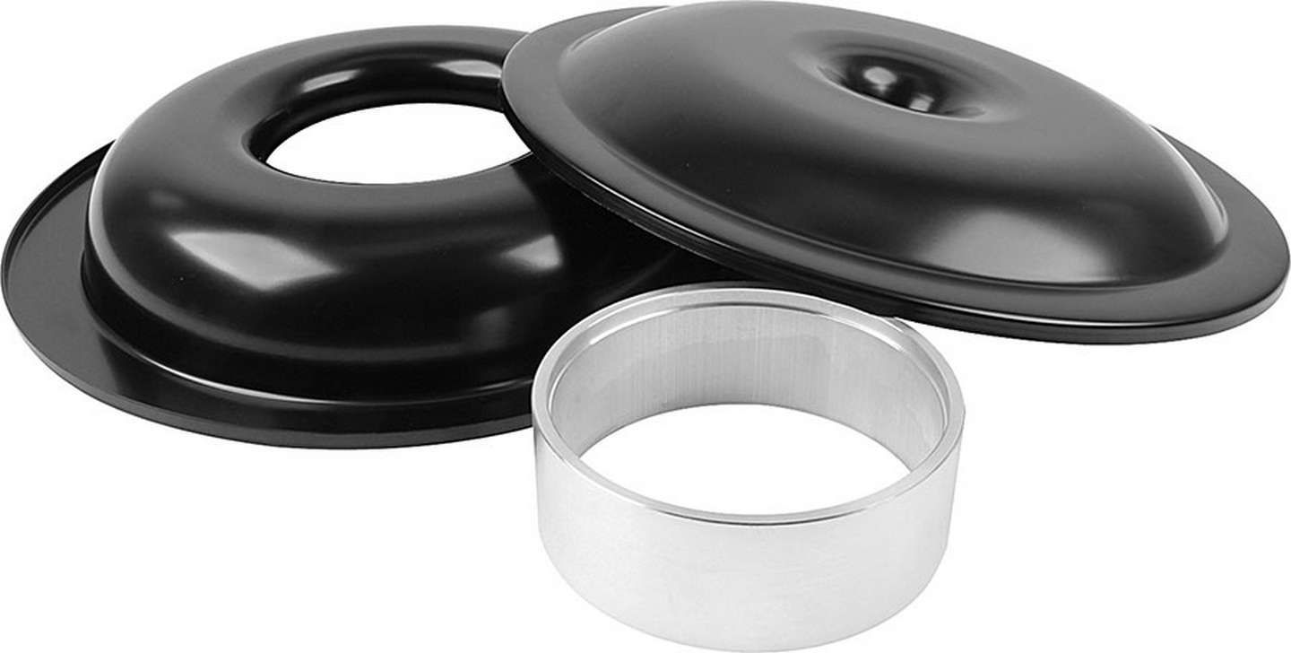 ALLSTAR PERFORMANCELW 14in A/C Kit Black No Element 2in Spacer