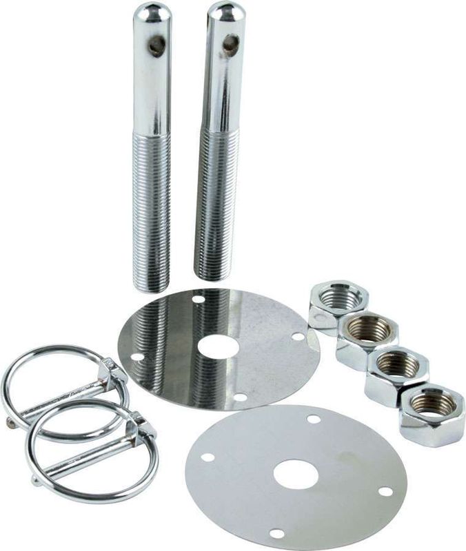 ALLSTAR PERFORMANCESteel Hood Pin Kit w/ 3/16in Flip-Over Clips