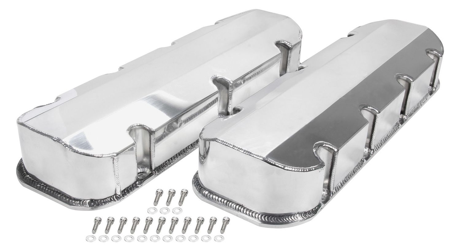 ALLSTAR PERFORMANCEValve Covers BBC Fab Aluminum w/o Holes