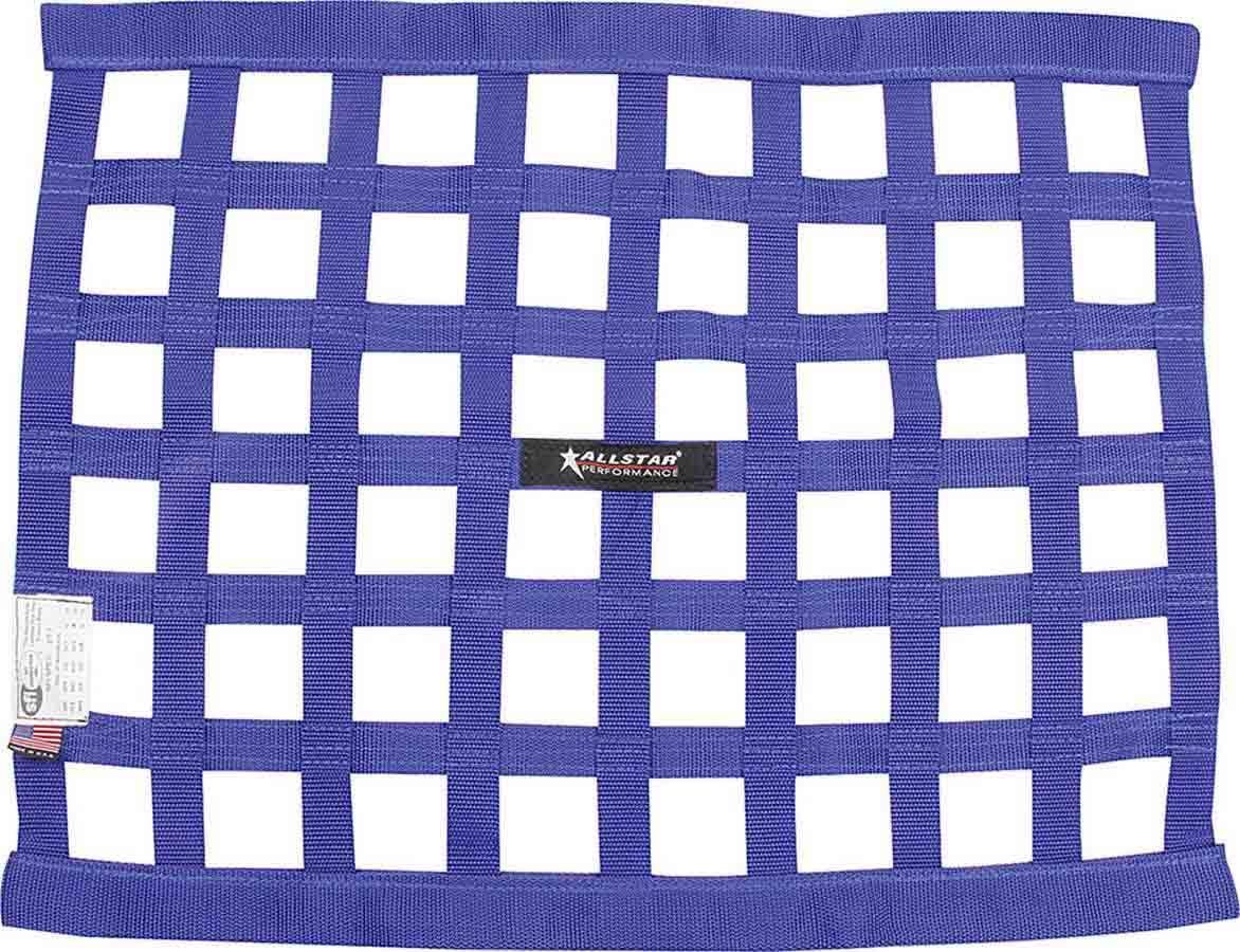 ALLSTAR PERFORMANCEWindow Net Border Style 18 x 24 SFI Blue