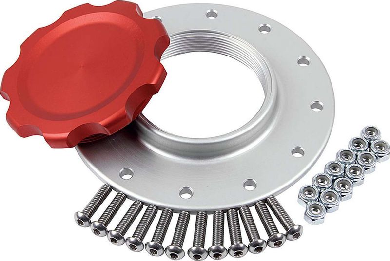 ALLSTAR PERFORMANCEFuel Cell Cap and Bung RCI/JAZ 12-bolt Red