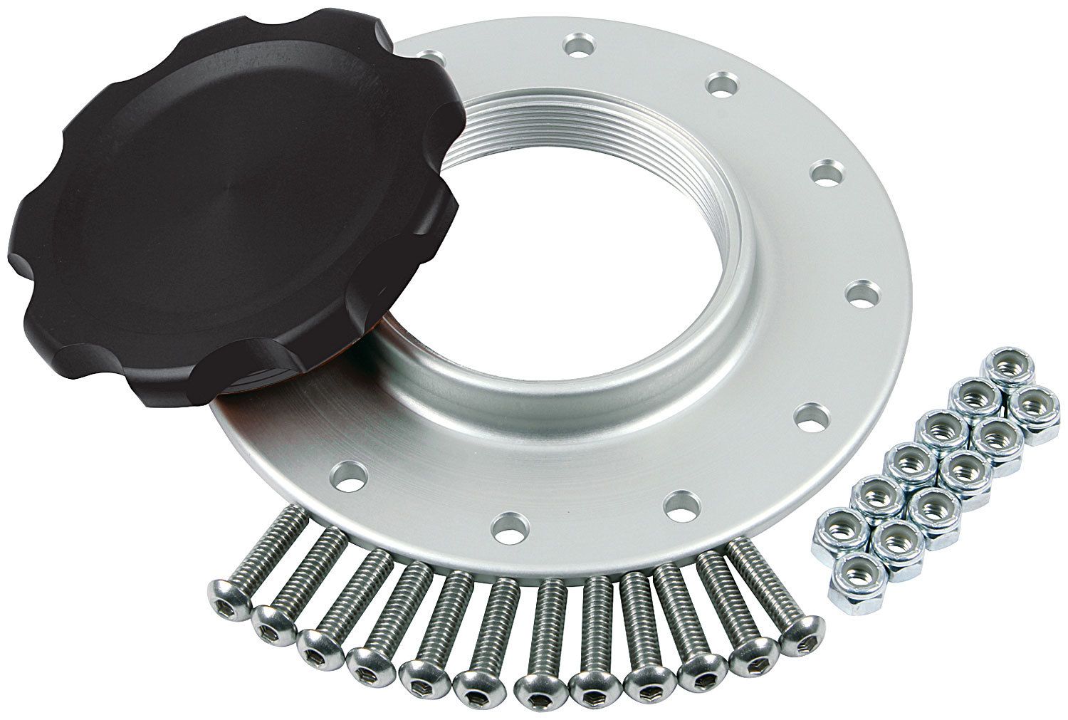 ALLSTAR PERFORMANCEFuel Cell Cap and Bung RCI/JAZ 12-Bolt Black