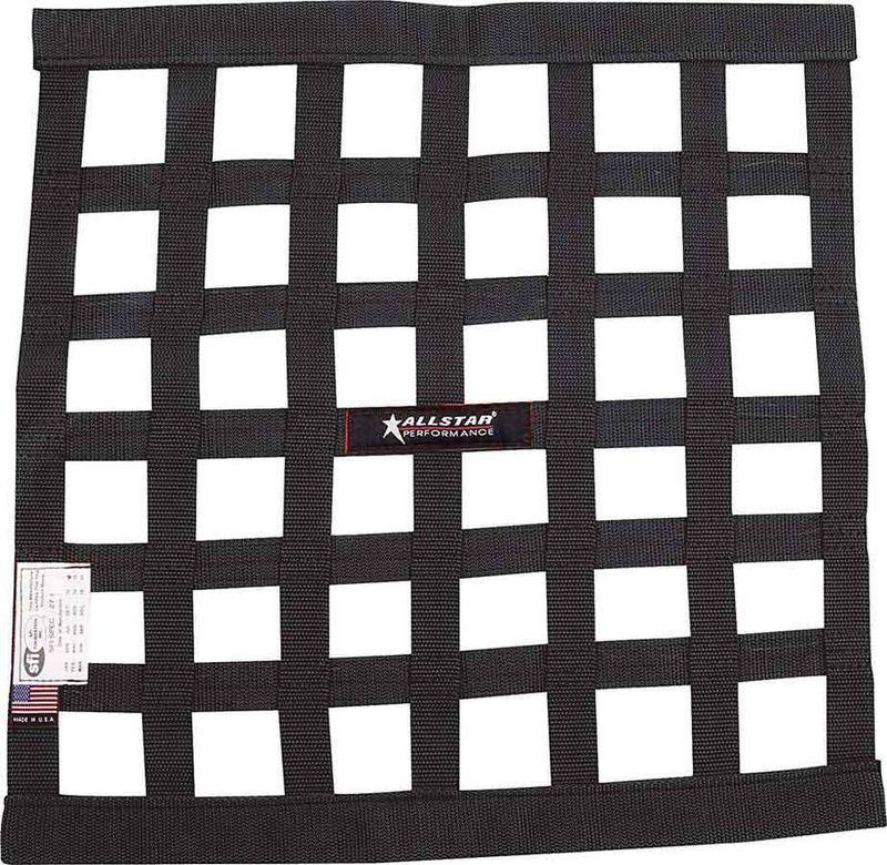 ALLSTAR PERFORMANCEWindow Net Border Style 18 x 18 SFI Black