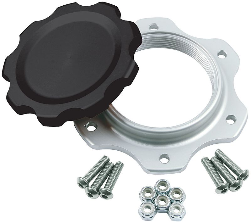 ALLSTAR PERFORMANCEFuel Cell Cap and Bung JAZ 6-Bolt Black