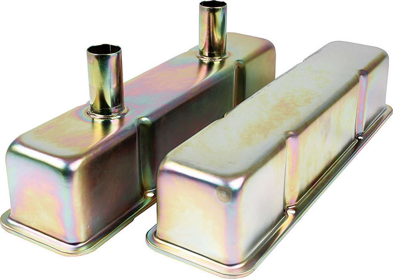 ALLSTAR PERFORMANCEValve Covers SBC Steel Zinc w/Tubes