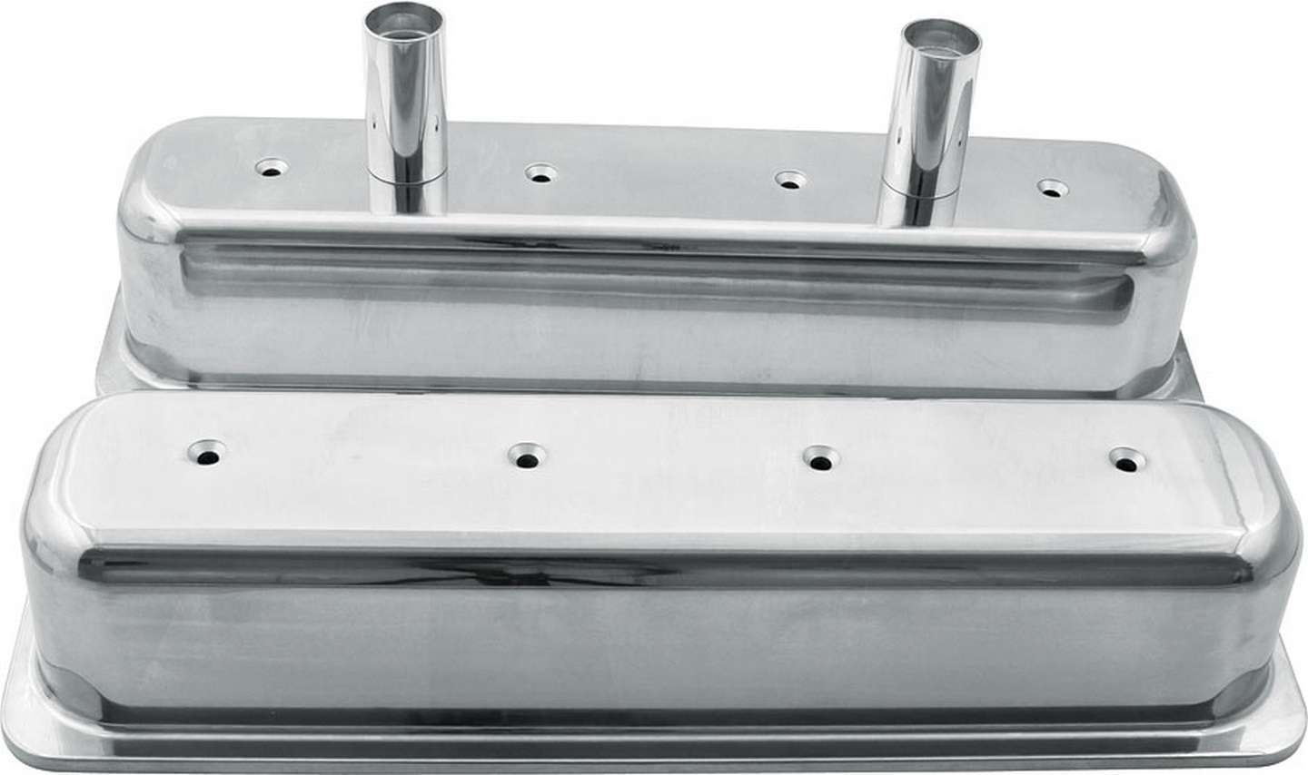 ALLSTAR PERFORMANCEValve Covers SBC Alum Centerbolt w/Tubes