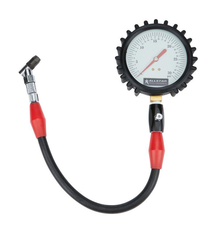 ALLSTAR PERFORMANCETire Pressure Gauge 0-30 PSI 4in Glow